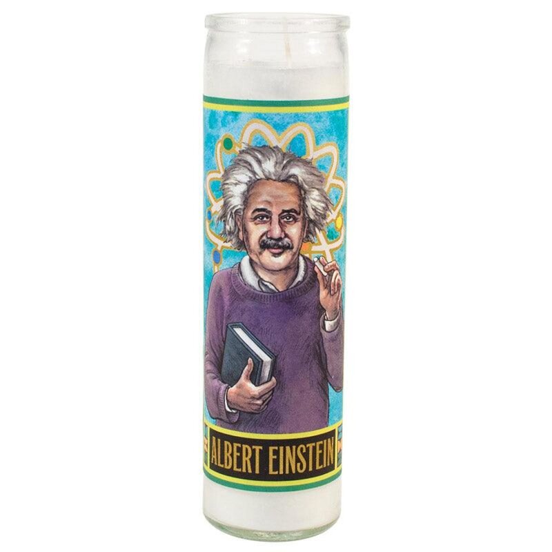 The Unemployed Philosophers Guild Secular Saint Candle Einstein