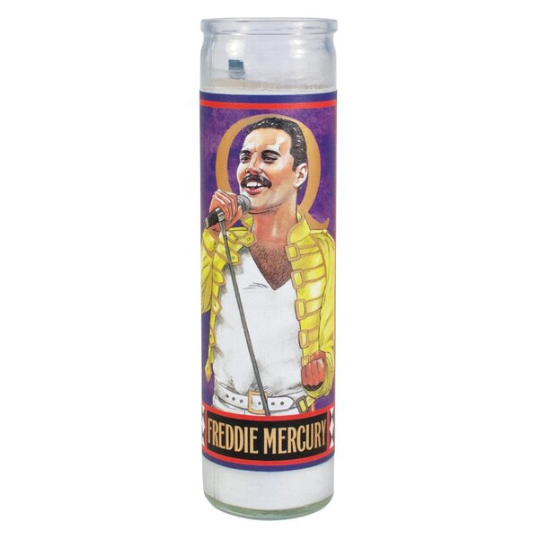 The Unemployed Philosophers Guild Secular Saint Candle Freddie Mercury