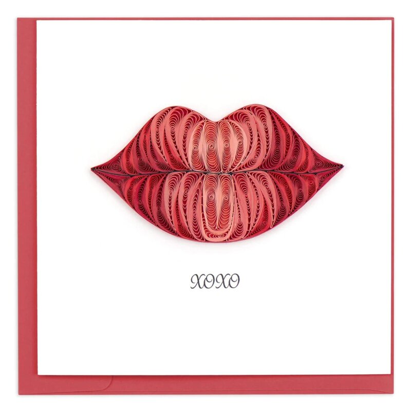 Quilling Card XOXO Kiss