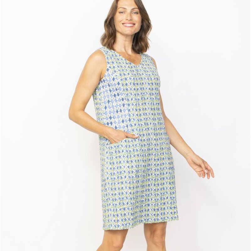 Habitat Easy Pocket Dress Ikat Mix