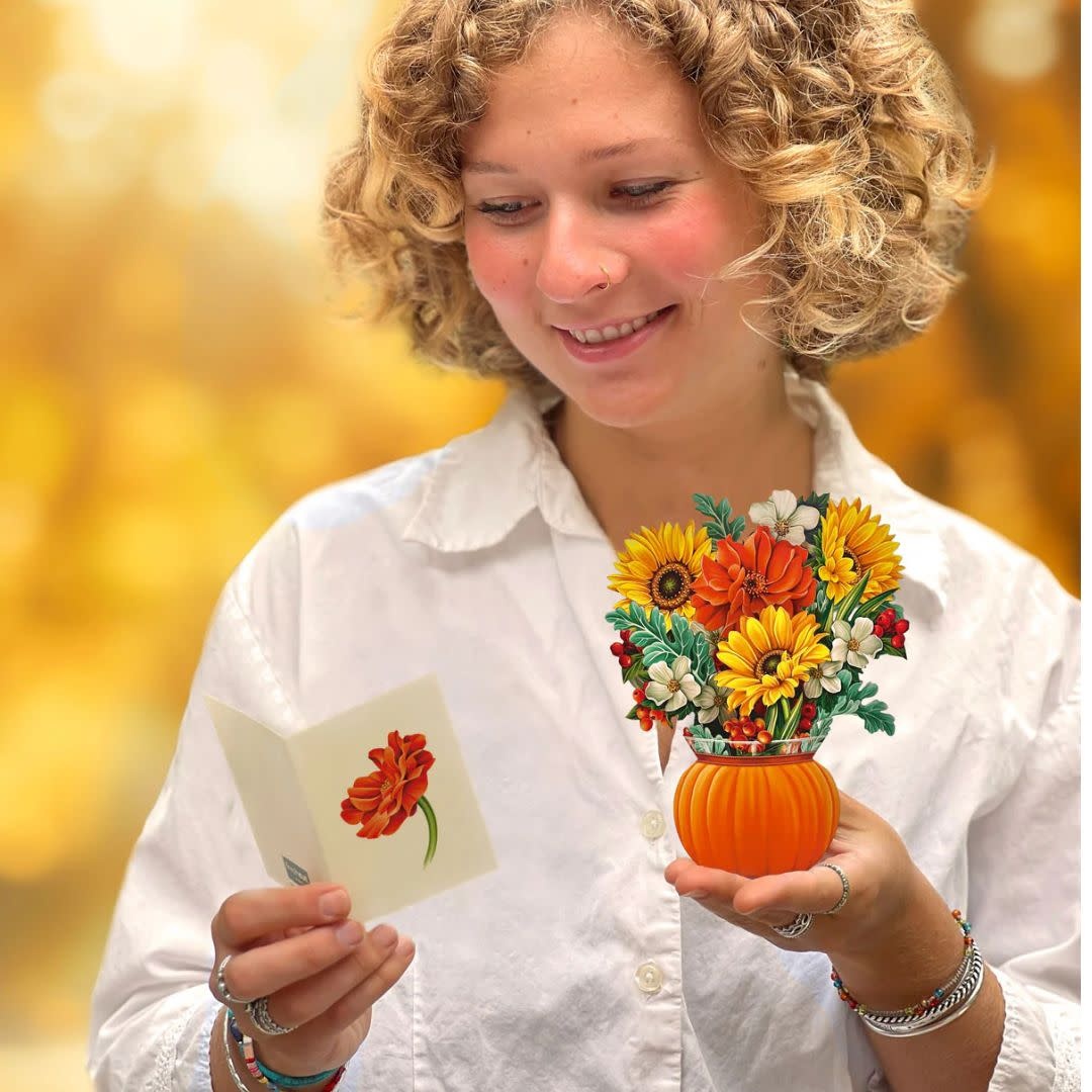 Freshcut Paper Mini Pumpkin Harvest Card