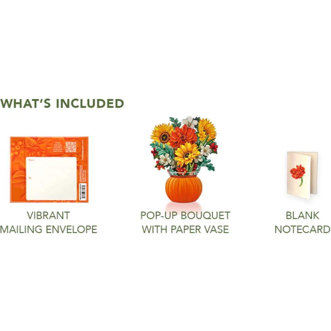 Freshcut Paper Mini Pumpkin Harvest Card