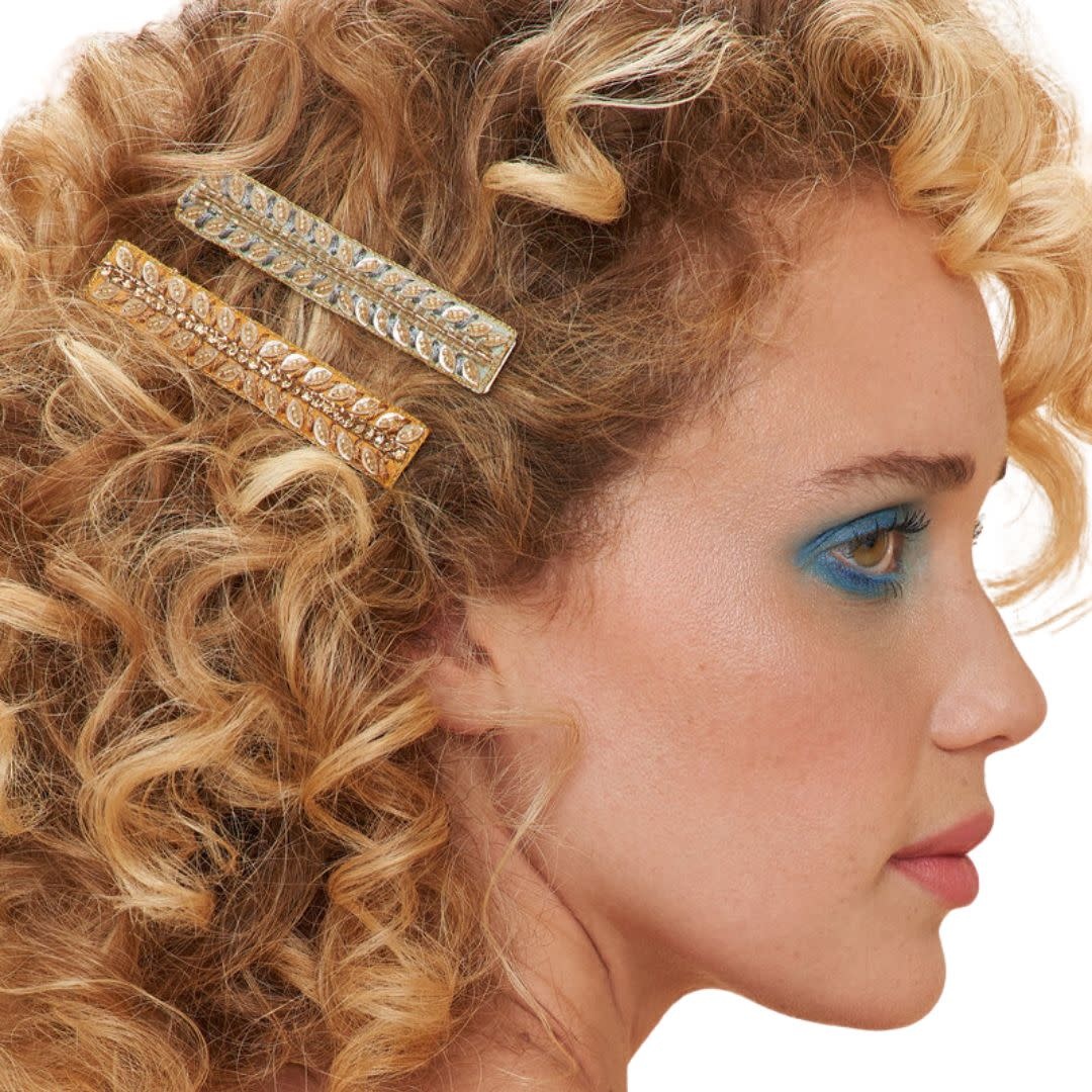 Powder UK Pastel Vines Narrow Bar Hair Clip