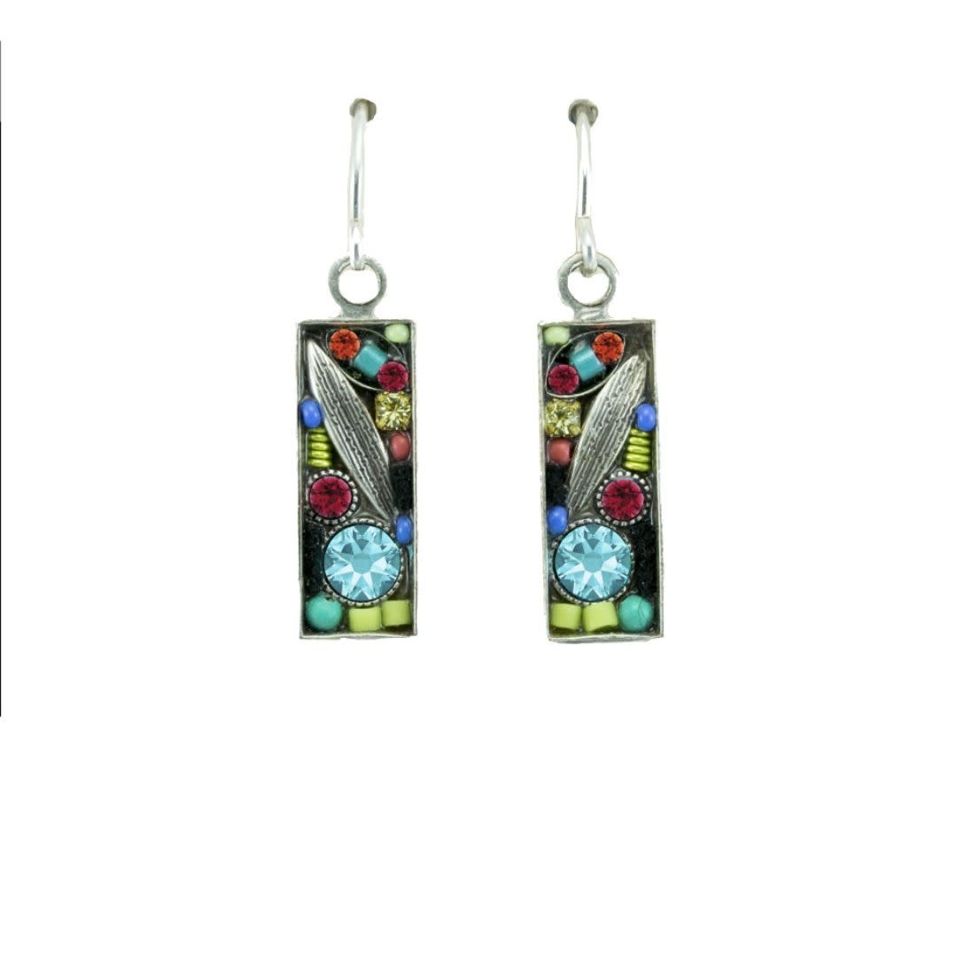 Firefly Luxe Small Rectangle Earring - Multicolor