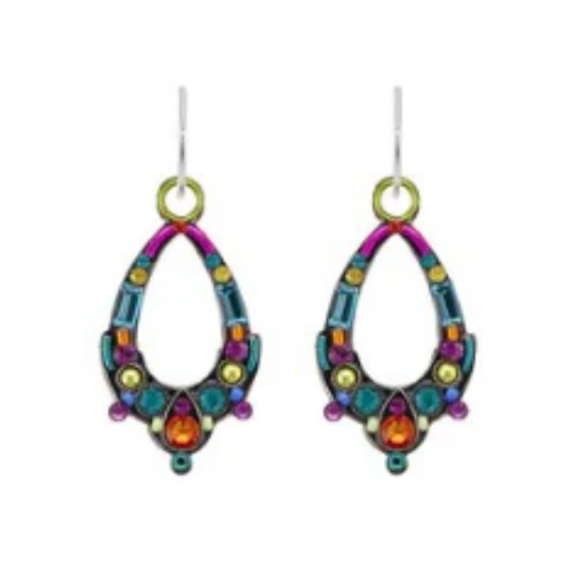 Firefly Oval Hoop Earring - Multicolor