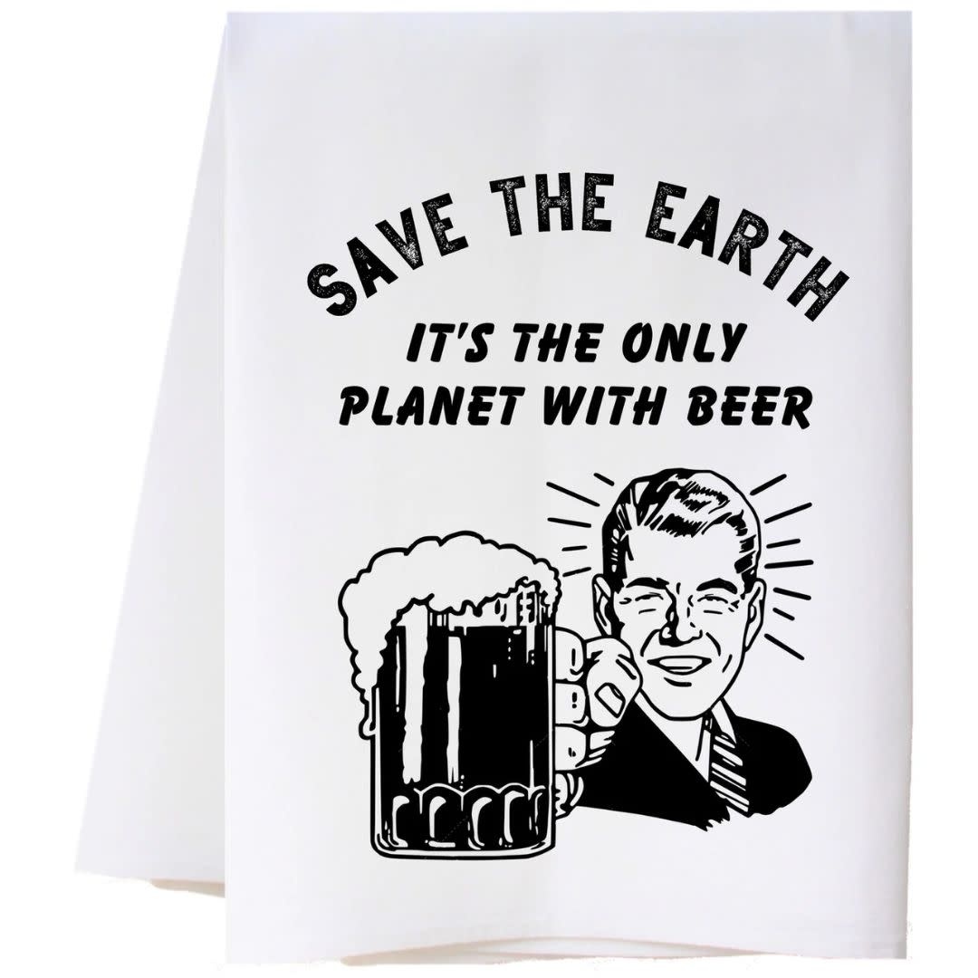 Cora & Pate (Southern Sisters) Save The Earth Sack Towel