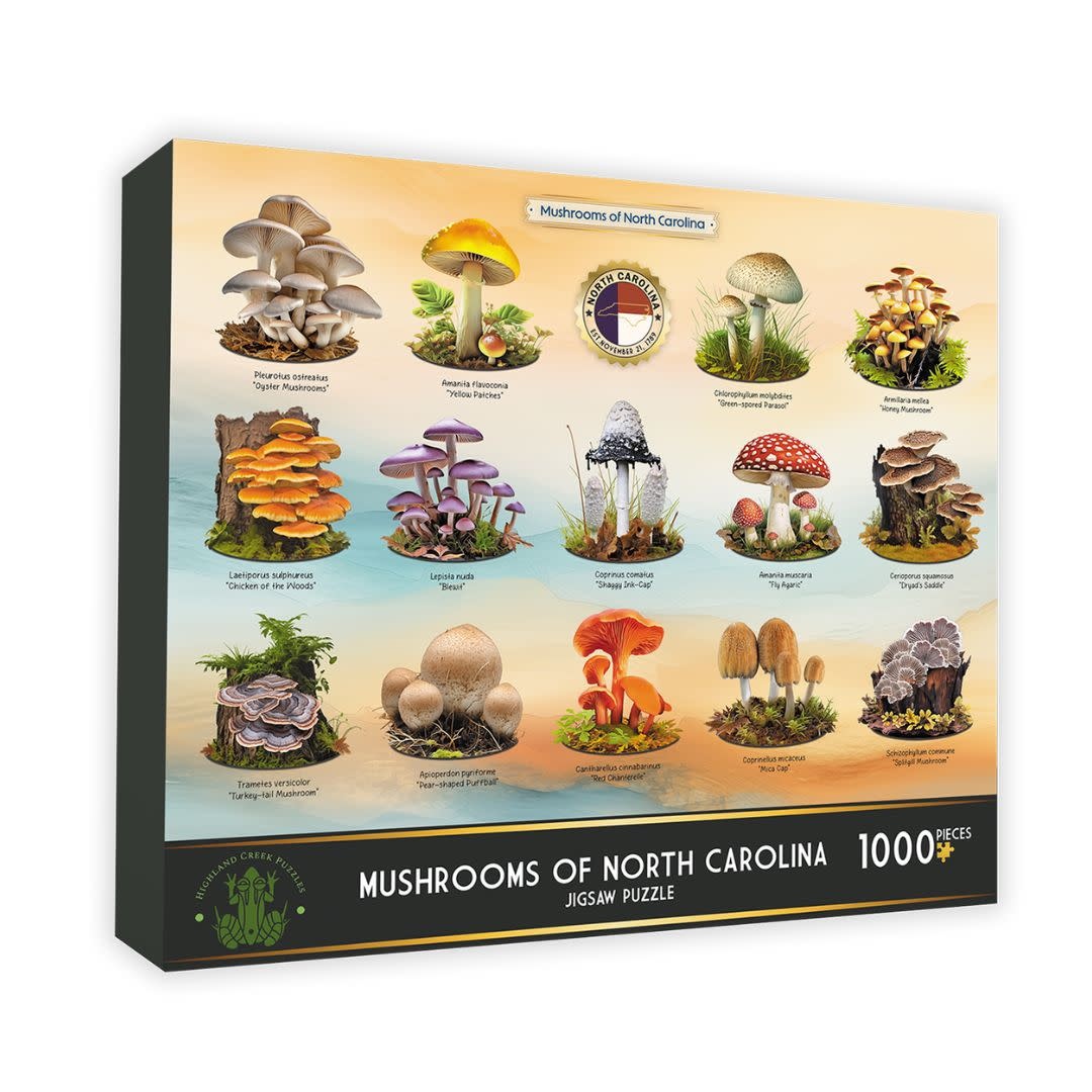 Highland Creek Puzzles Puzzle Mushrooms of NC 1000 Piece