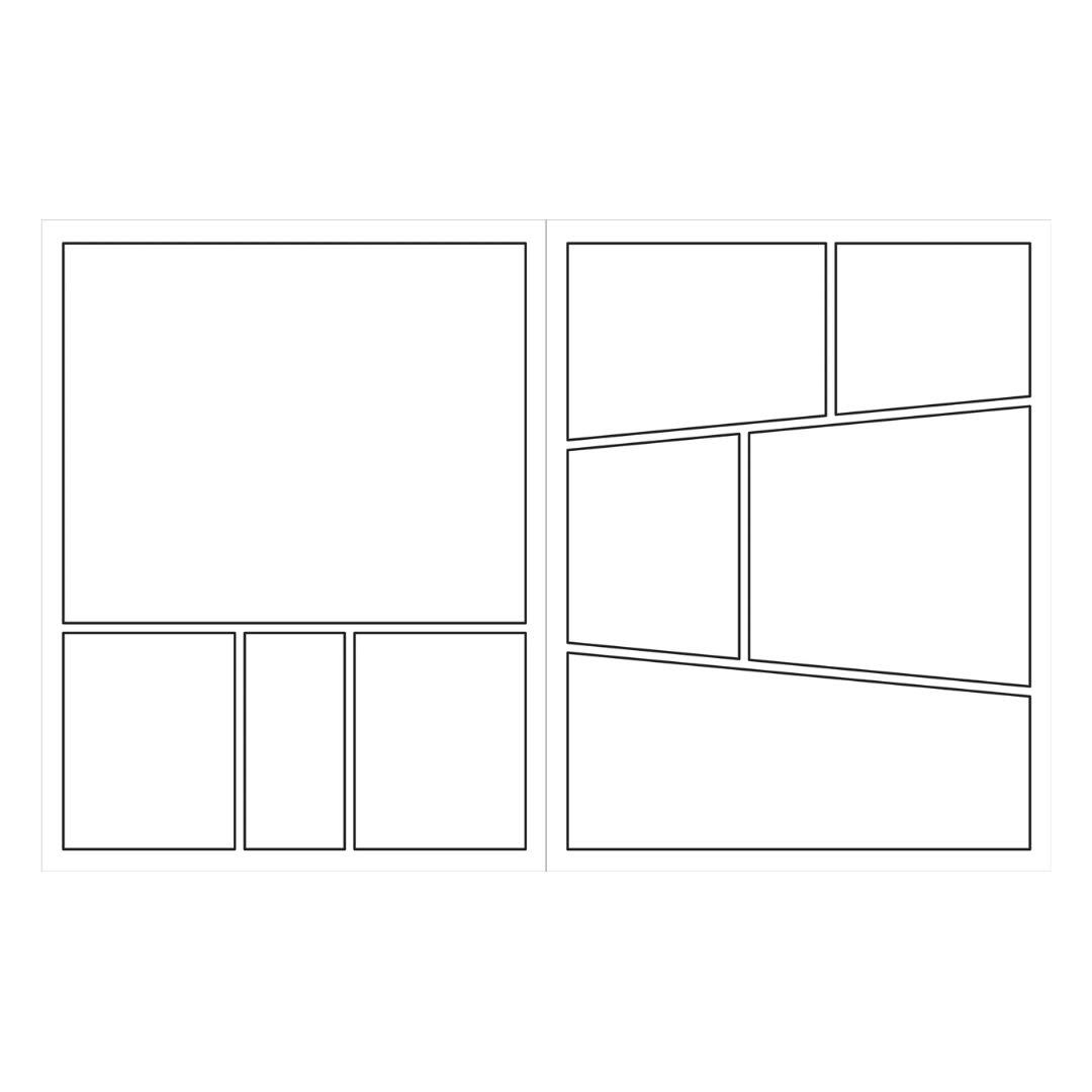 Peter Pauper Blank Comic Book & Stencil