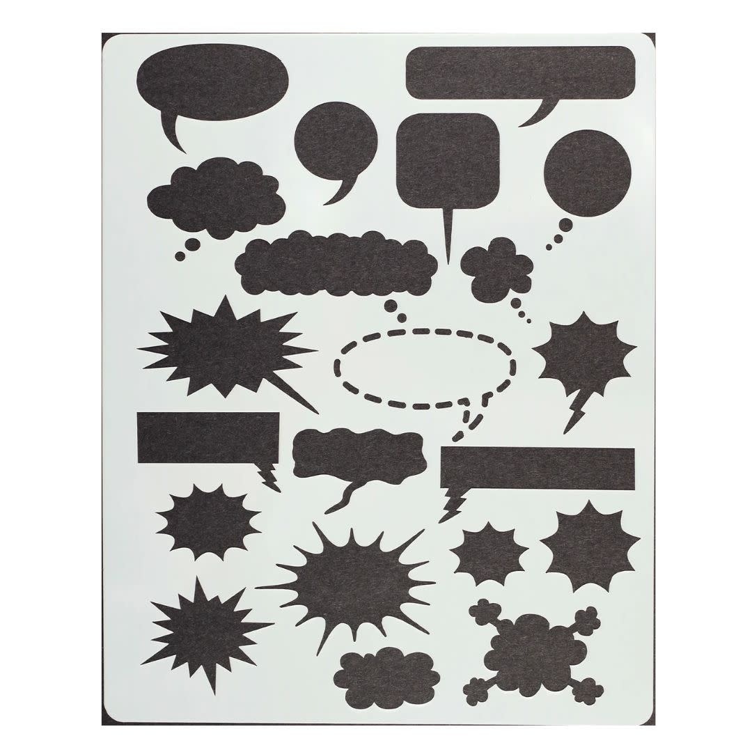 Peter Pauper Blank Comic Book & Stencil