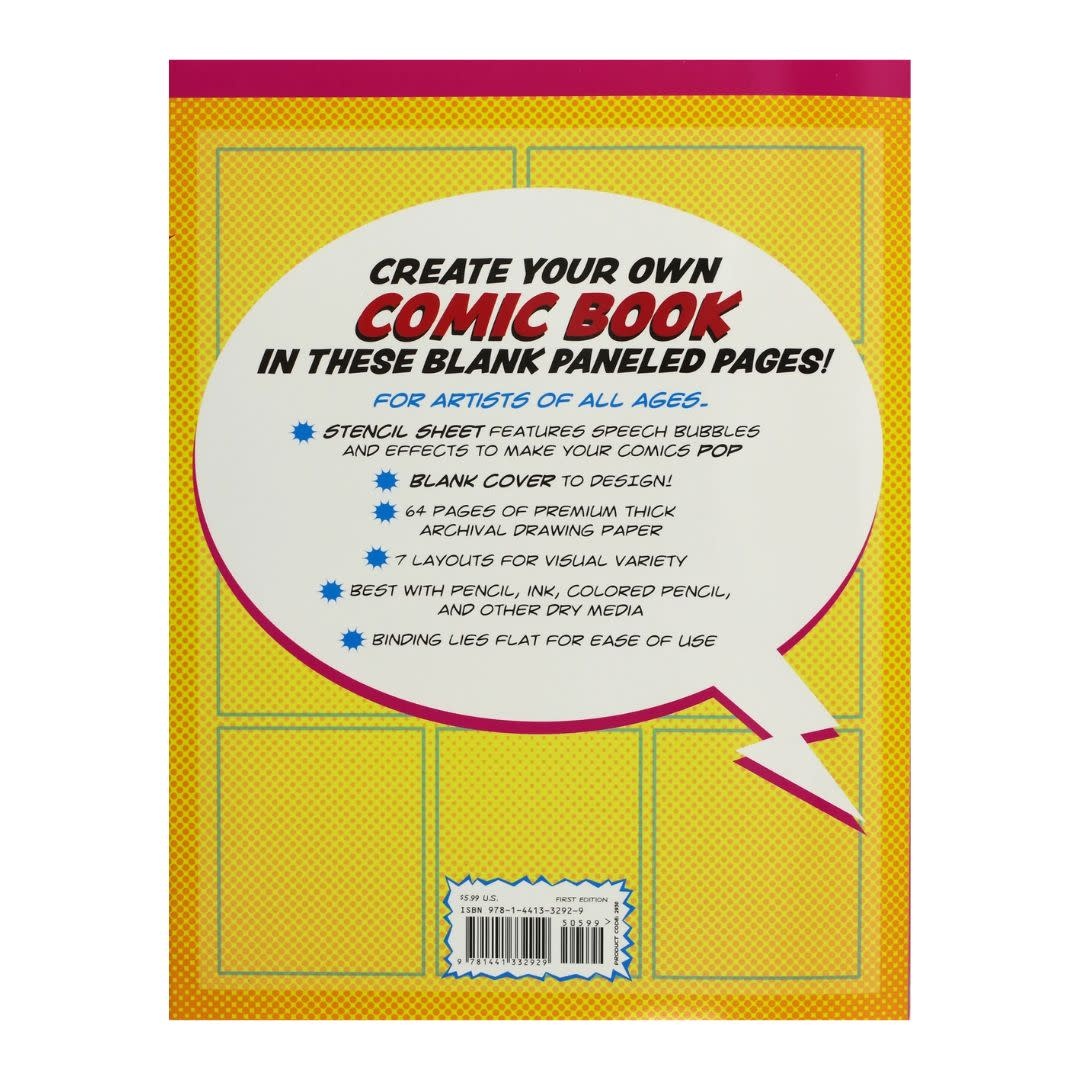 Peter Pauper Blank Comic Book & Stencil