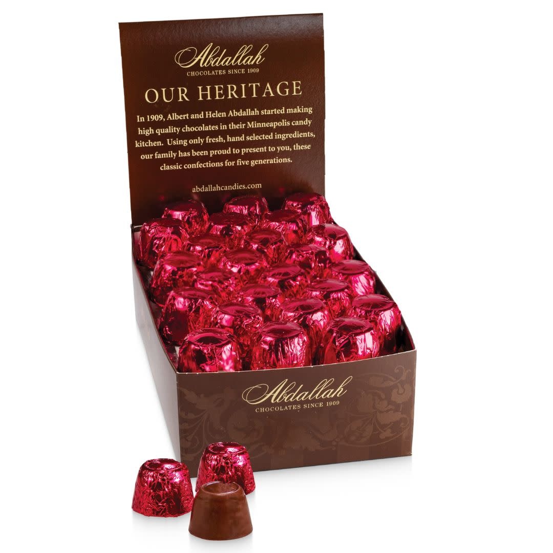 Abdallah Candies 0.5 oz Valentine Peanut Butter & Milk Chocolate Bites