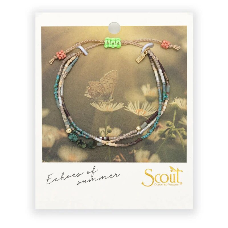 Scout Curated Wears Transformation Mixed Media Bracelet African Turquoise & Gold