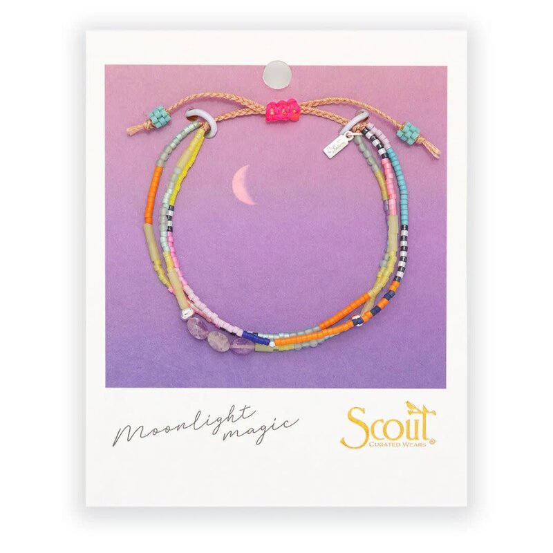 Scout Curated Wears Protection Mixed Media Bracelet Amethyst & Silver