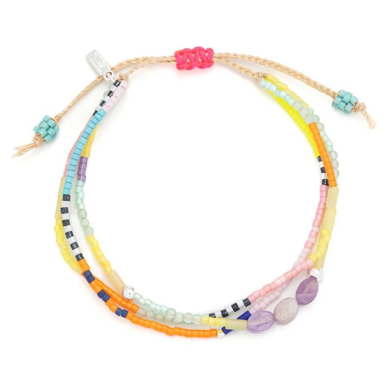 Scout Curated Wears Protection Mixed Media Bracelet Amethyst & Silver