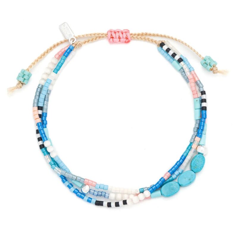Scout Curated Wears Sky Mixed Media Bracelet Turquoise & Silver