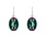 Firefly La Dolce Vita Oval Earring-Emerald