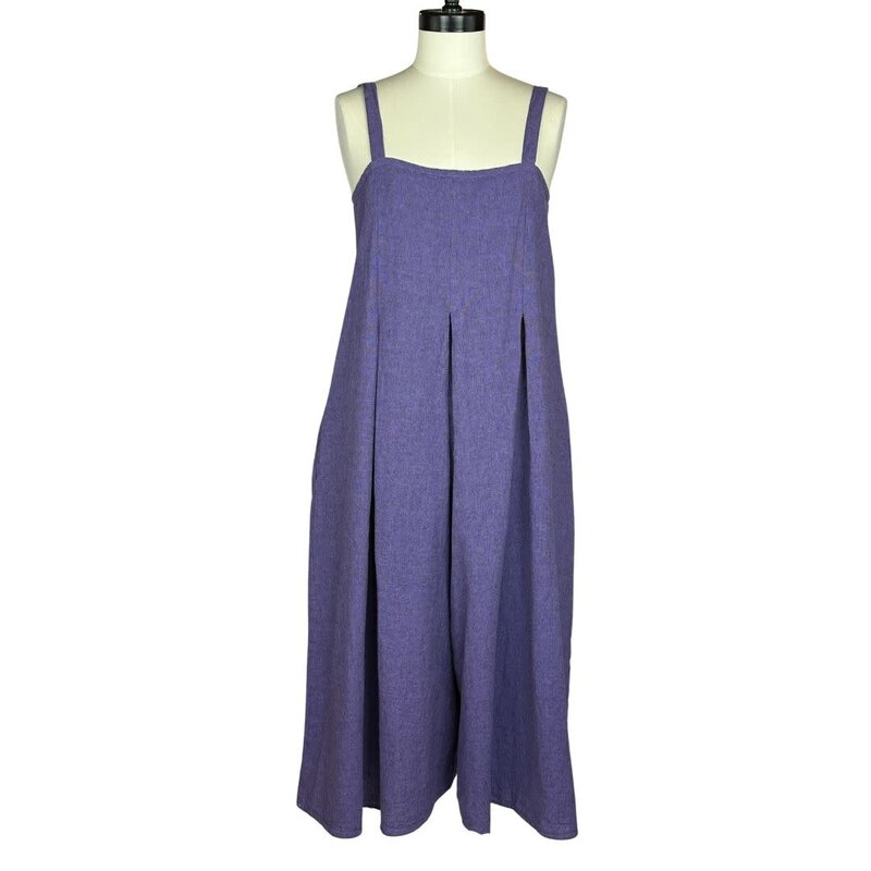 Cut Loose Crop Crosshatch Jumpsuit