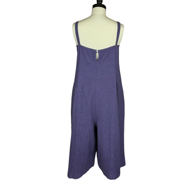 Cut Loose Crop Crosshatch Jumpsuit