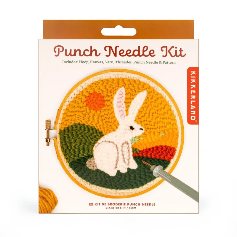 Kikkerland Hare Punch Needle Kit