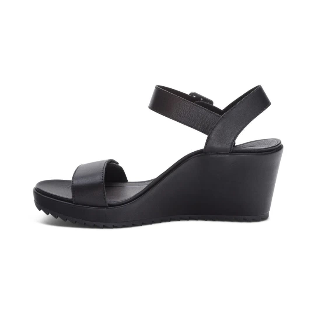 Aetrex Women's Andrea Wedge Qtr Strap