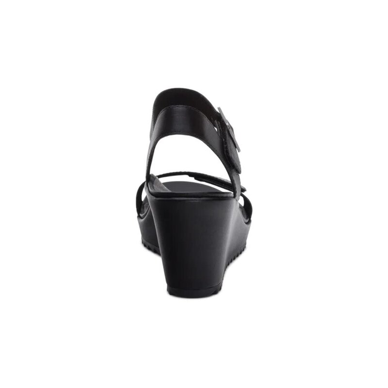 Aetrex Women's Andrea Wedge Qtr Strap