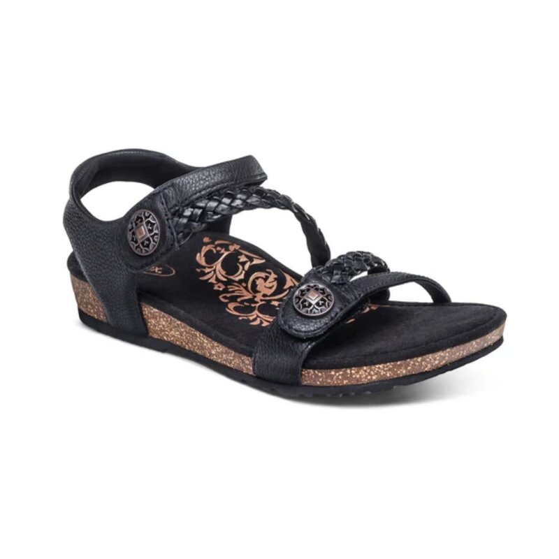 Aetrex Women's Jillian Braided Quarter Strap
