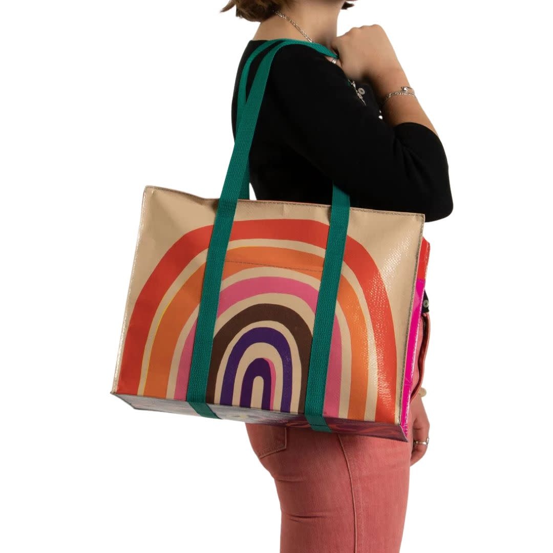 Blue Q Rainbow Shoulder Tote
