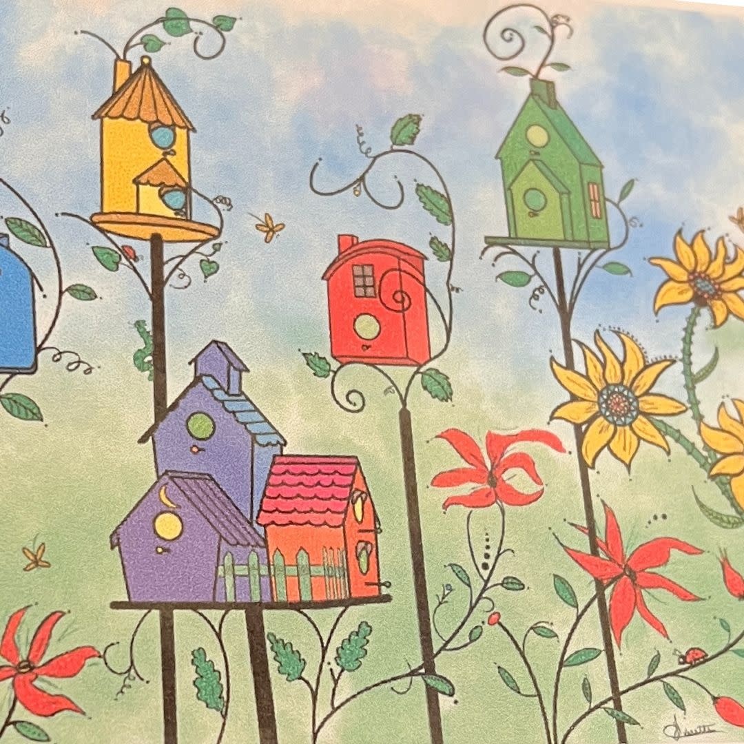 June Everette Birdhouses Card