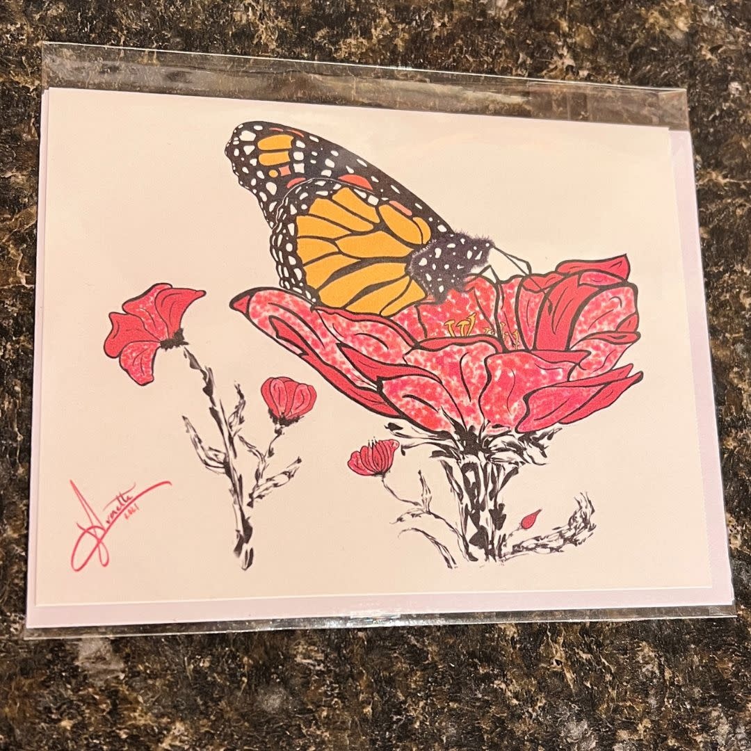 June Everette Monarch Butterfly Card