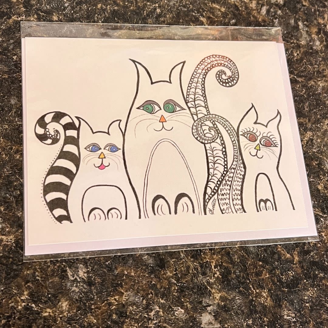 June Everette Cats Card