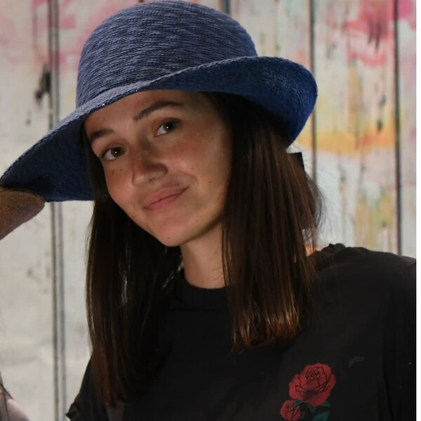 Shihreen Hand Dyed Half Brim Hat