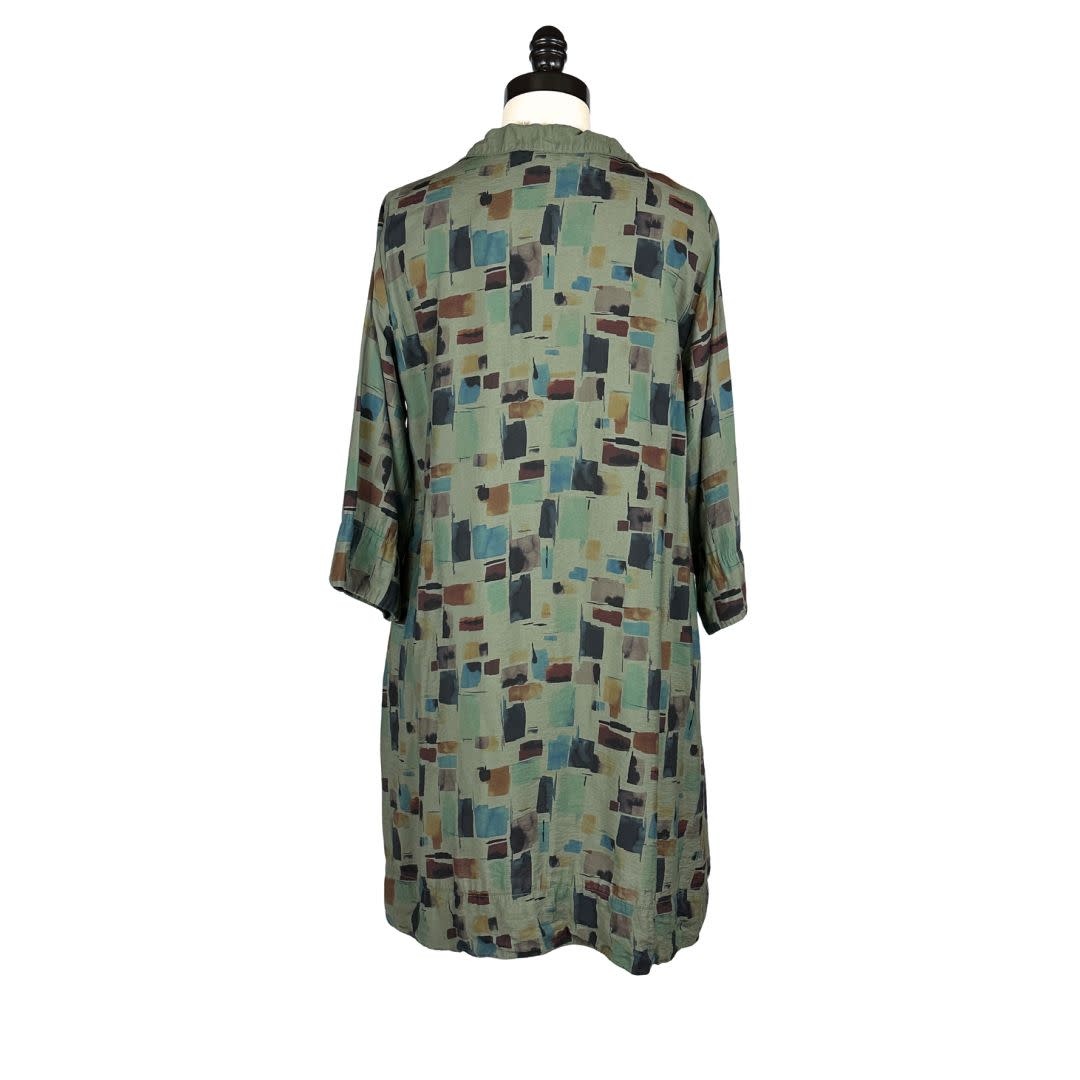 Cut Loose Border Dress Seaglass