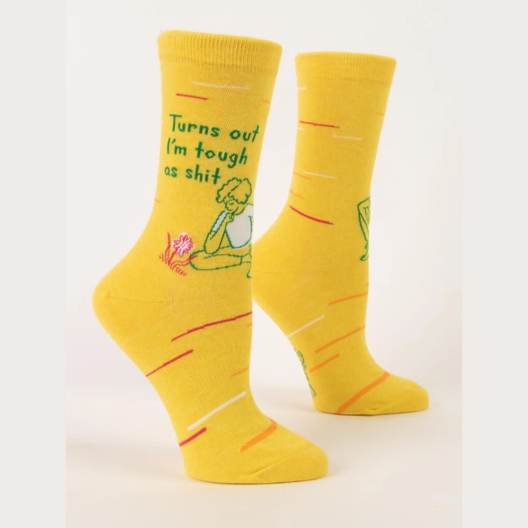 Blue Q Turns Out I'm Tough Women's Crew Socks