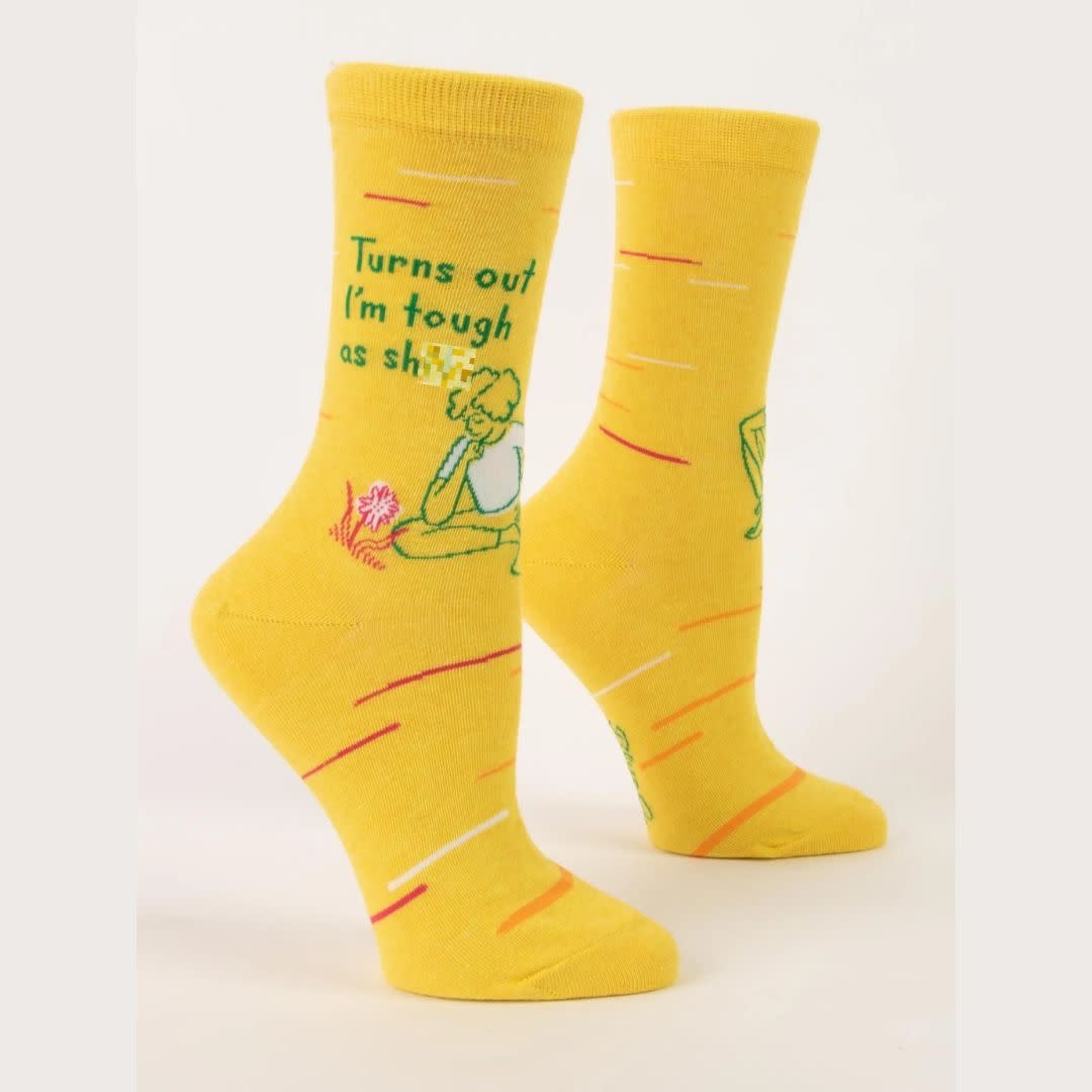 Blue Q Turns Out I'm Tough Women's Crew Socks