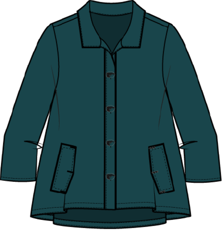Habitat Clothes to Live In Express Solid Pleat Jacket