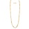 Rain Jewelry Gold Alternating Bar Beads Necklace Set