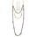 Rain Jewelry Gold Grey Bead Long Layers Necklace Set