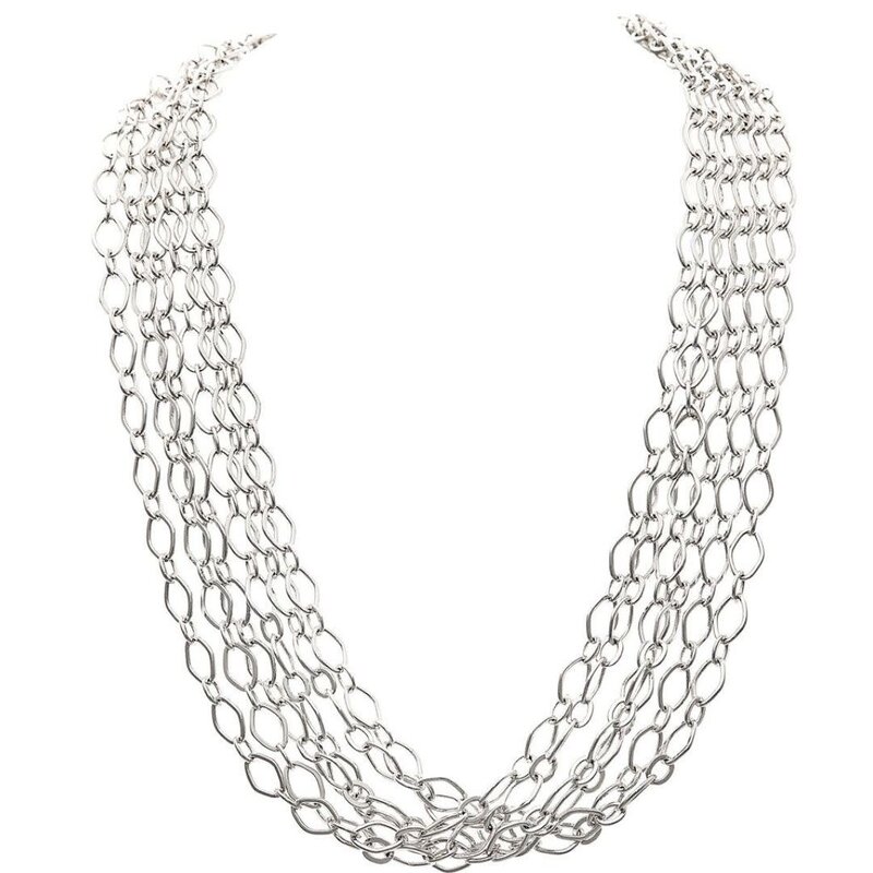Rain Jewelry Silver Multi Chain Necklace Set