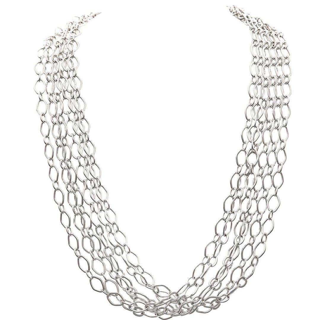 Rain Jewelry Silver Multi Chain Necklace Set