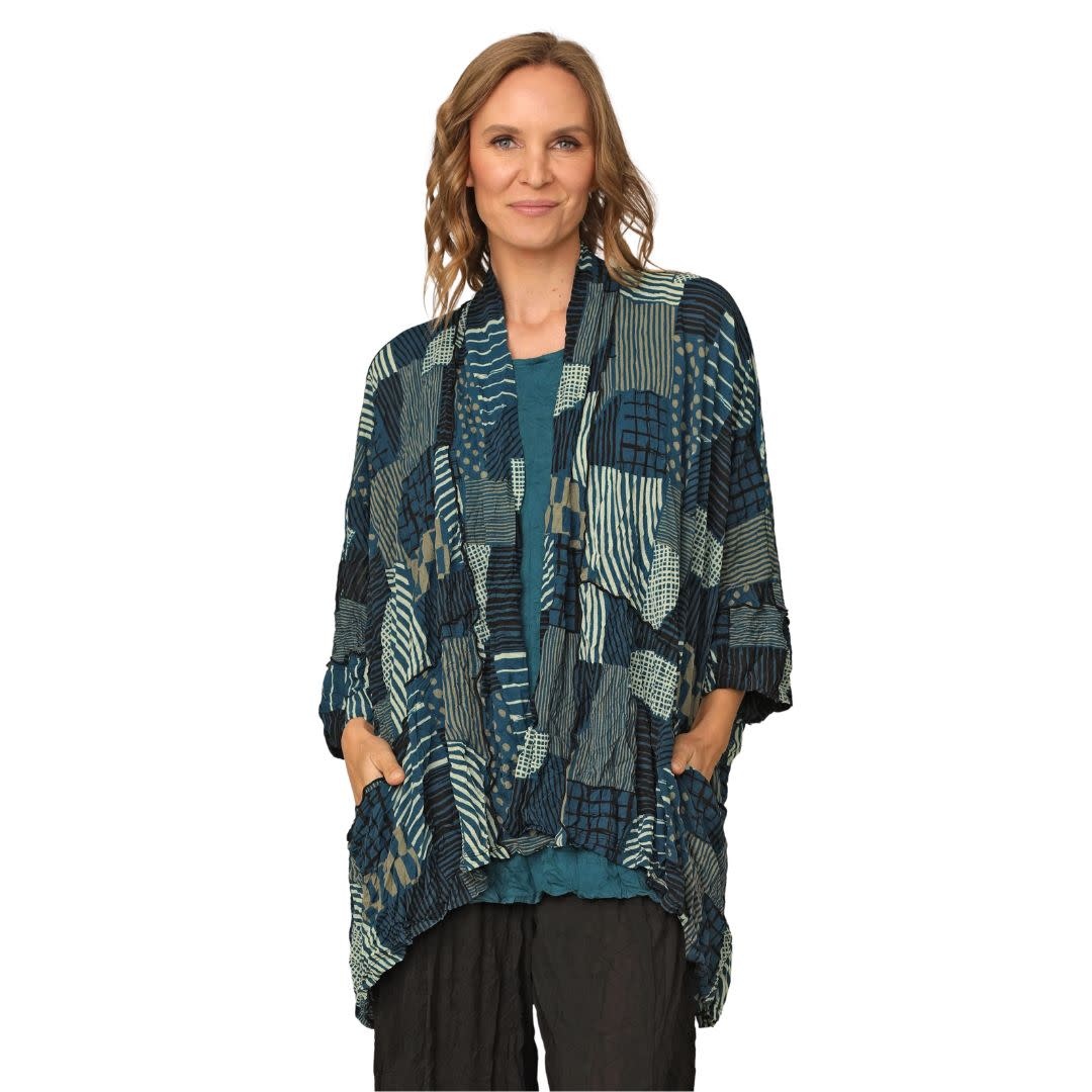 Chalet Haven Cardigan Crinkle Mesh