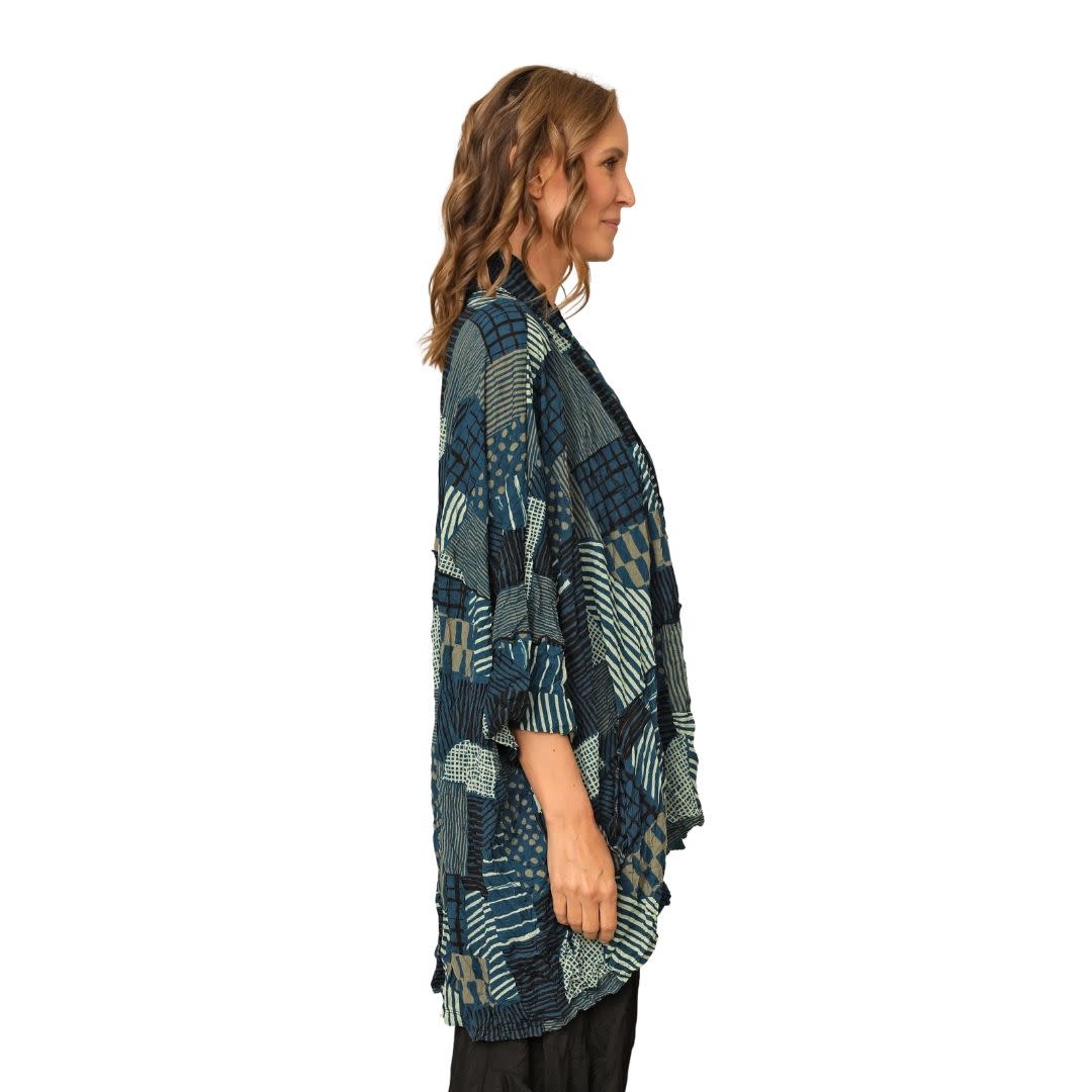 Chalet Haven Cardigan Crinkle Mesh