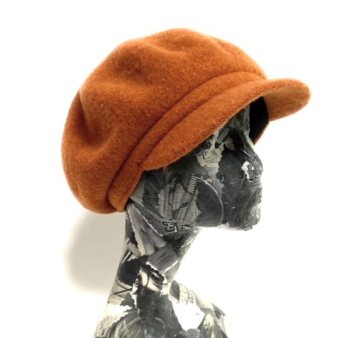 Shihreen Boiled Wool Newsboy Cap