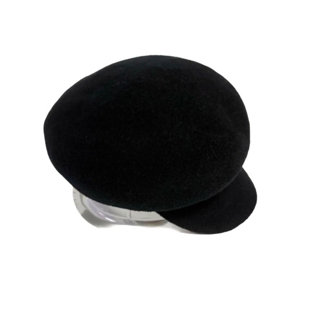 Shihreen Boiled Wool Newsboy Cap
