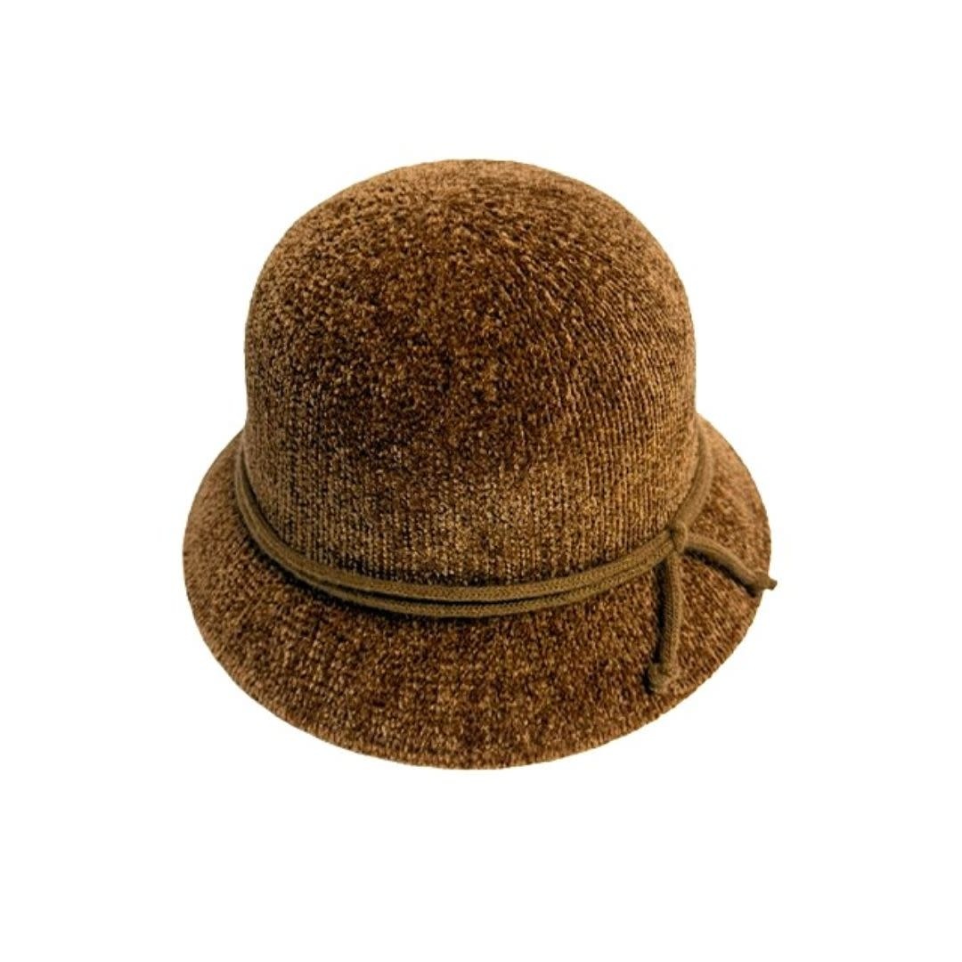 Shihreen Chenille Bucket Hat w/ Rope Accent