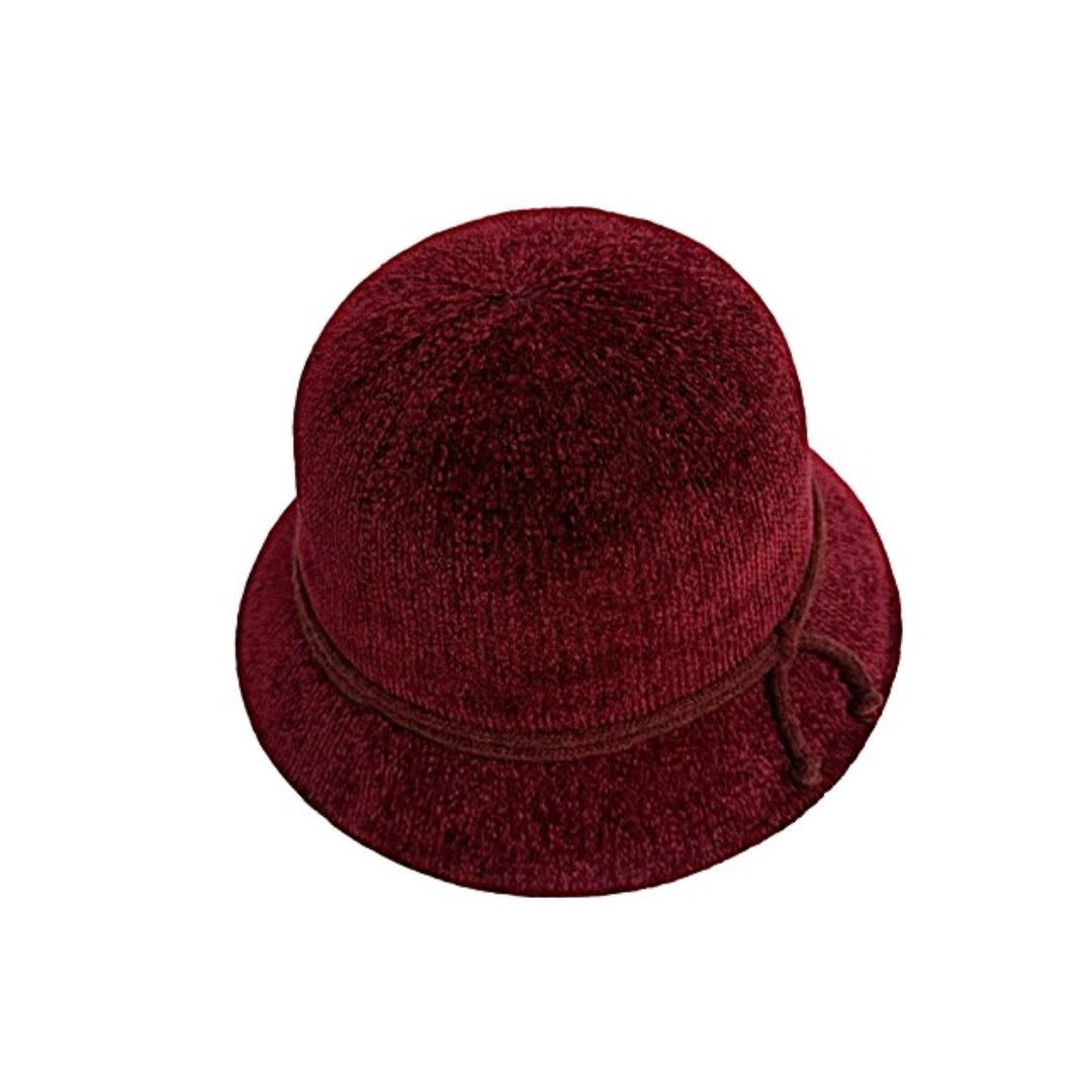 Shihreen Chenille Bucket Hat w/ Rope Accent