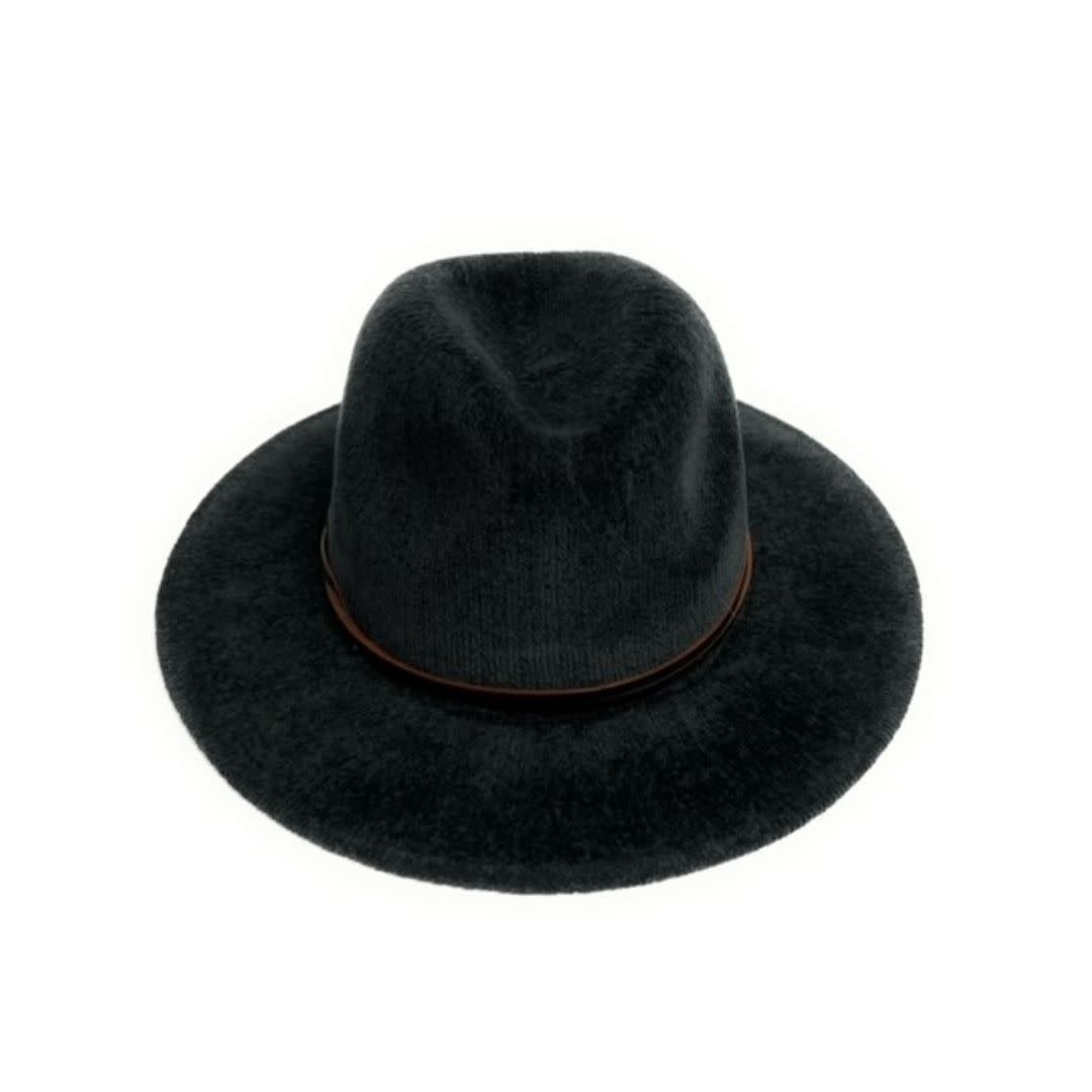 Shihreen Chenille Fedora Brim Hat