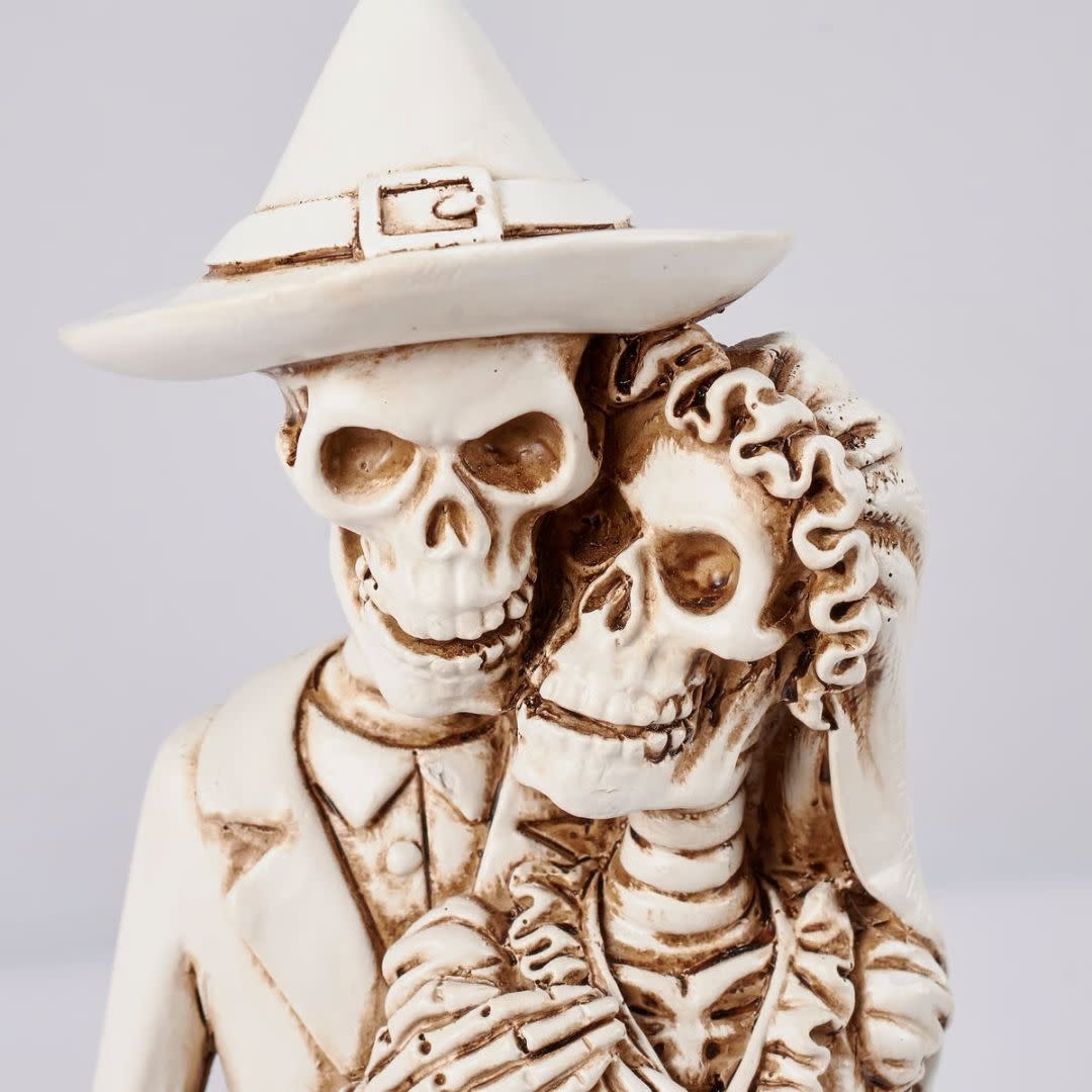 Primitives by Kathy Skeleton Couple Figurine