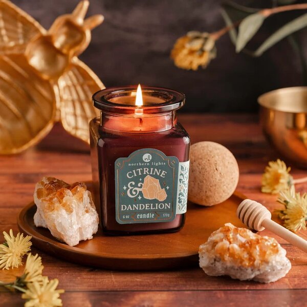 Northern Lights Curiosity Candle Citrine & Dandelion