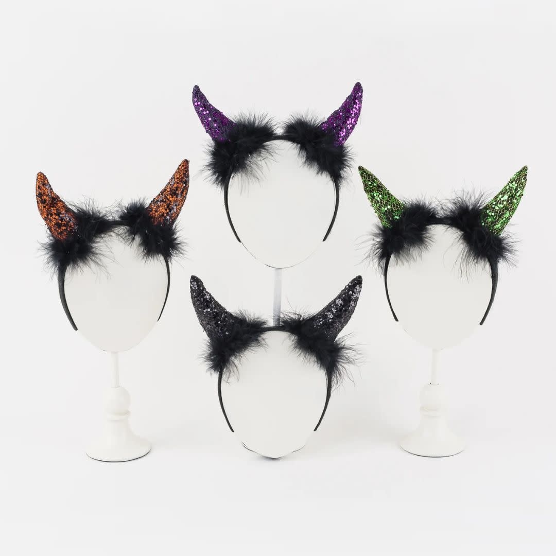 One Hundred 80 Degrees Glitzy Horn Headband