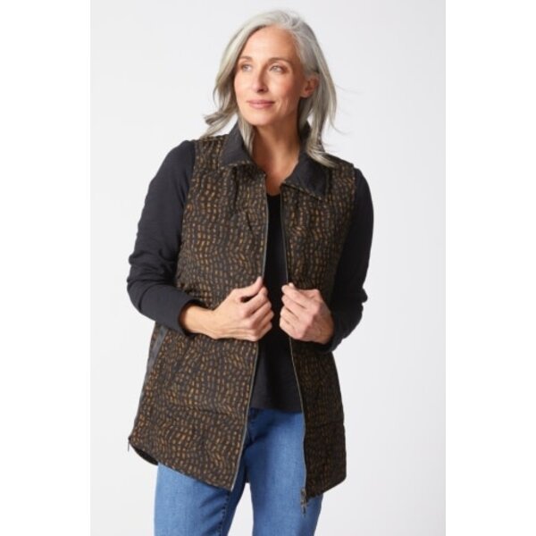 Habitat Clothes to Live In Reversible Printed Quilt Puffer Vest